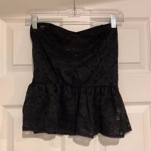 Free People Lace Peplum Top
